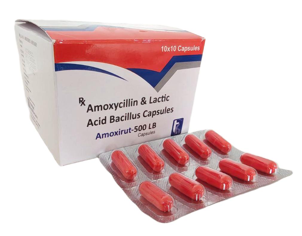 Amoxycilin Capsules- 500 mg + Lactobacillus 60 Million Spores Caps Capsule — manufactured by Trumac Healthcare
