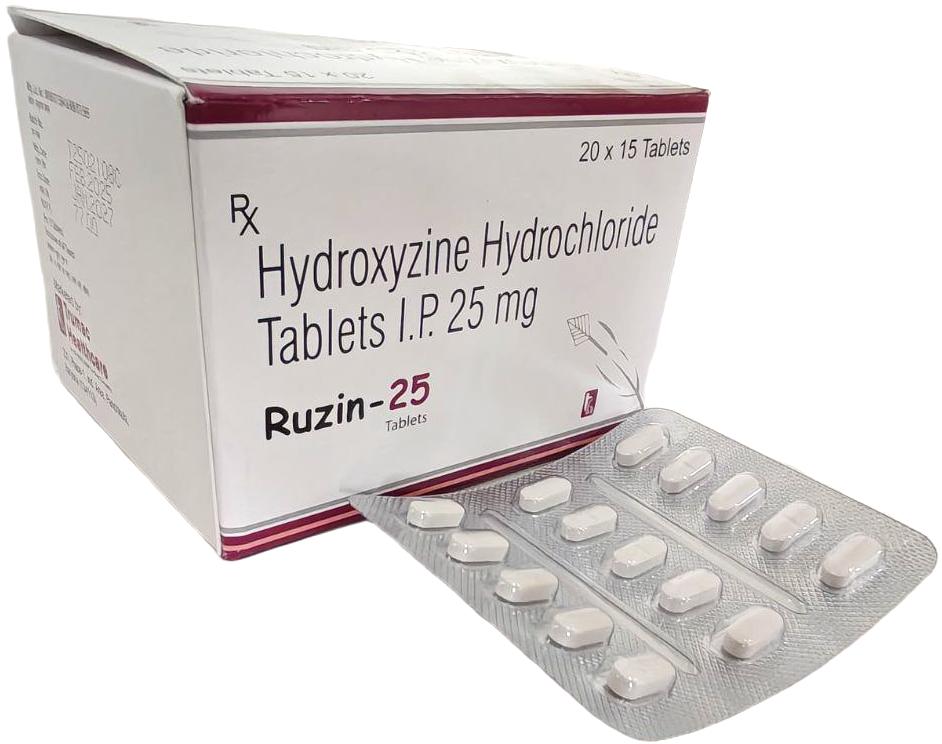 Hydroxyzine Hydrochloride 25 mg Tablet — manufactured by Trumac Healthcare