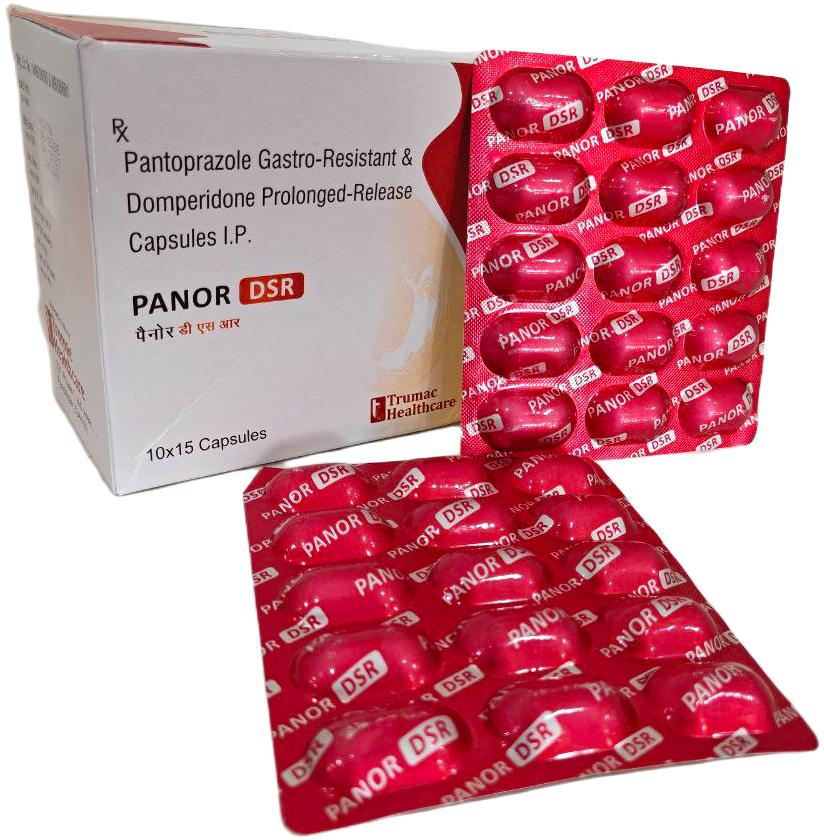 Pantoprazole 40 mg + Domperidone 30 mg Sustained Release Capsules Tablet — manufactured by Trumac Healthcare