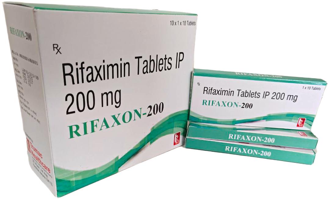 Rifaxon-200 Tablet — Rifaximin 200 mg from Trumac Healthcare PCD Pharma Franchise India