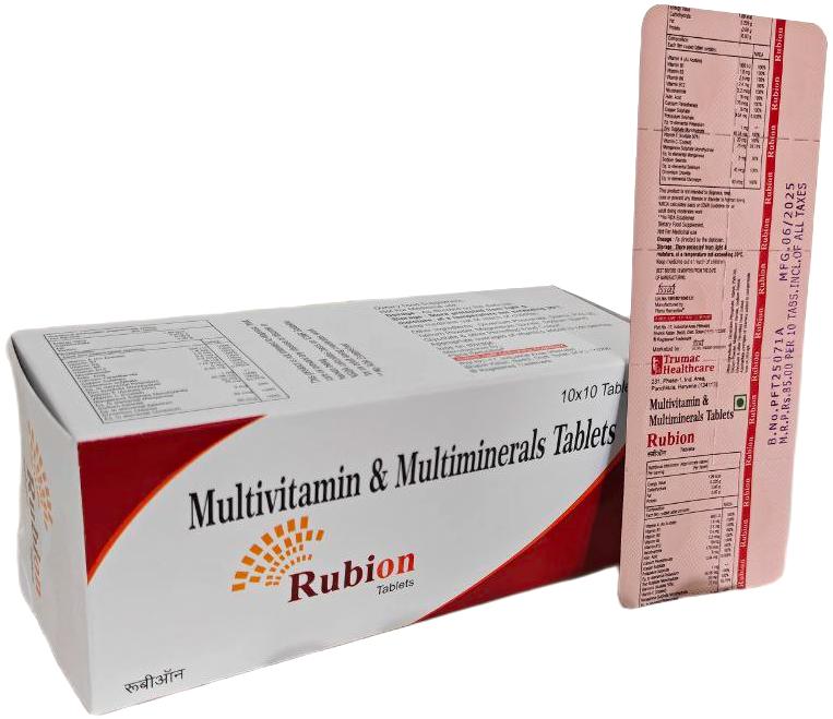 Rubion 200 ml Syrup — Multivitamins + Multiminerals + Antioxidants from Trumac Healthcare PCD Pharma Franchise India