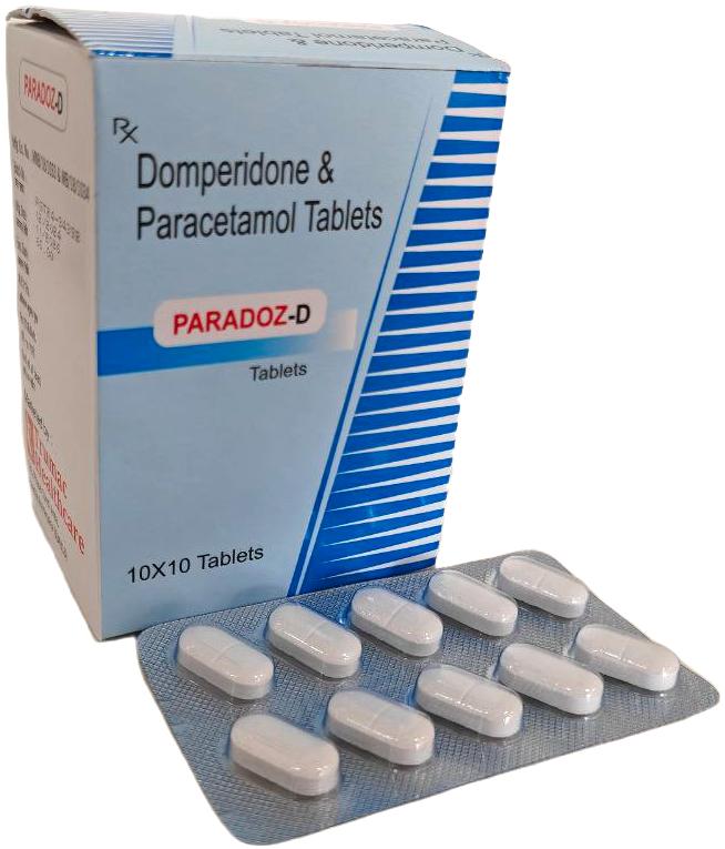 Paradoz-D Tablet — Paracetamol 325 mg + Domperidone 10 mg from Trumac Healthcare PCD Pharma Franchise India