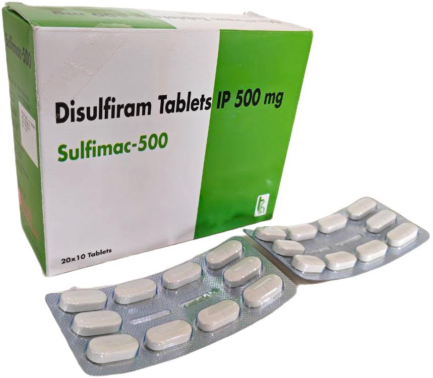 Disulfiram 500 mg Tablets Tablet — manufactured by Trumac Healthcare