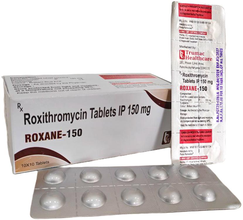 Roxane-150 Tablet — Roxithromycin 150 mg from Trumac Healthcare PCD Pharma Franchise India