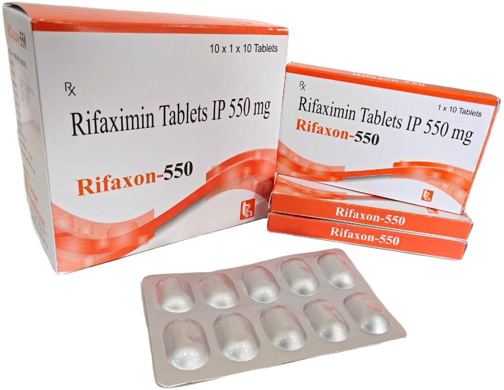 Rifaxon-550 Tablet — Rifaximin 550 mg from Trumac Healthcare PCD Pharma Franchise India