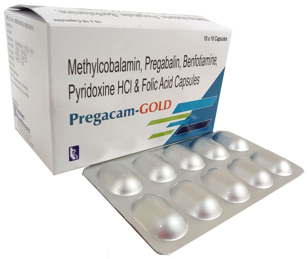Pregabalin 75 mg + Methylcobalamin 750 mcg + Vit B6 1.5 mg + Benfotiamine 7.5 mg + Folic Acid 0.75 mg Tablet — manufactured by Trumac Healthcare
