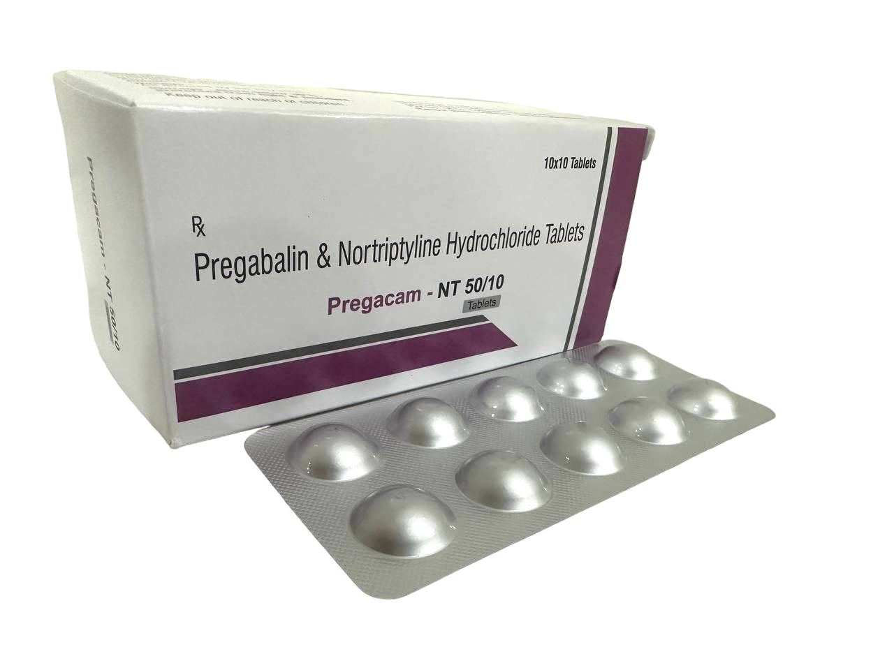 Pregacam-NT 50/10 (Synokem) — Pregabalin 50 mg + Nortriptyline 10 mg from Trumac Healthcare PCD Pharma Franchise India