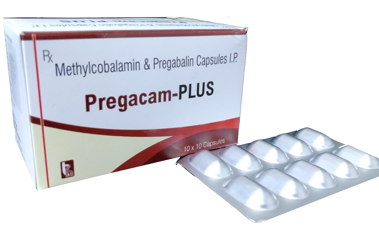 Pregacam-Plus Capsule — Pregabalin 75 mg + Methylcobalamin 750 mg from Trumac Healthcare PCD Pharma Franchise India