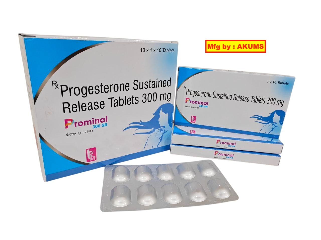 Prominal-300 SR (Akums) — Progesterone 300 mg (Sustained Release) from Trumac Healthcare PCD Pharma Franchise India