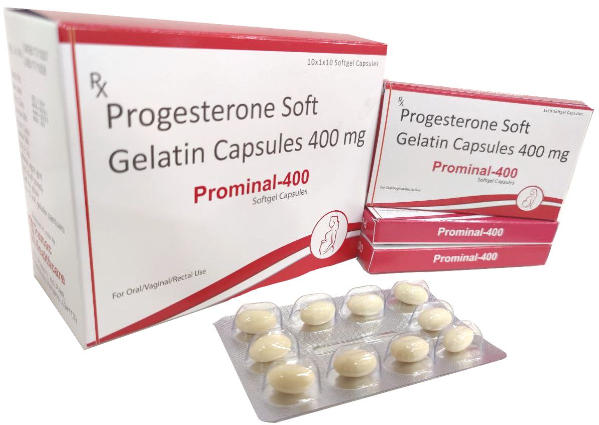 Prominal-400 Softgel — Natural Micronised Progesterone 400 mg from Trumac Healthcare PCD Pharma Franchise India