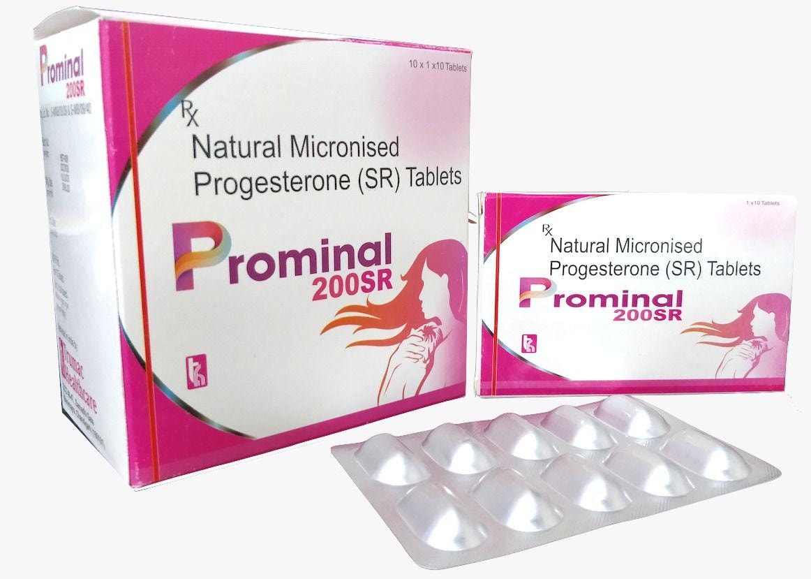 Prominal-200 SR (Synokem) — Progesterone 200 mg (SR) from Trumac Healthcare PCD Pharma Franchise India