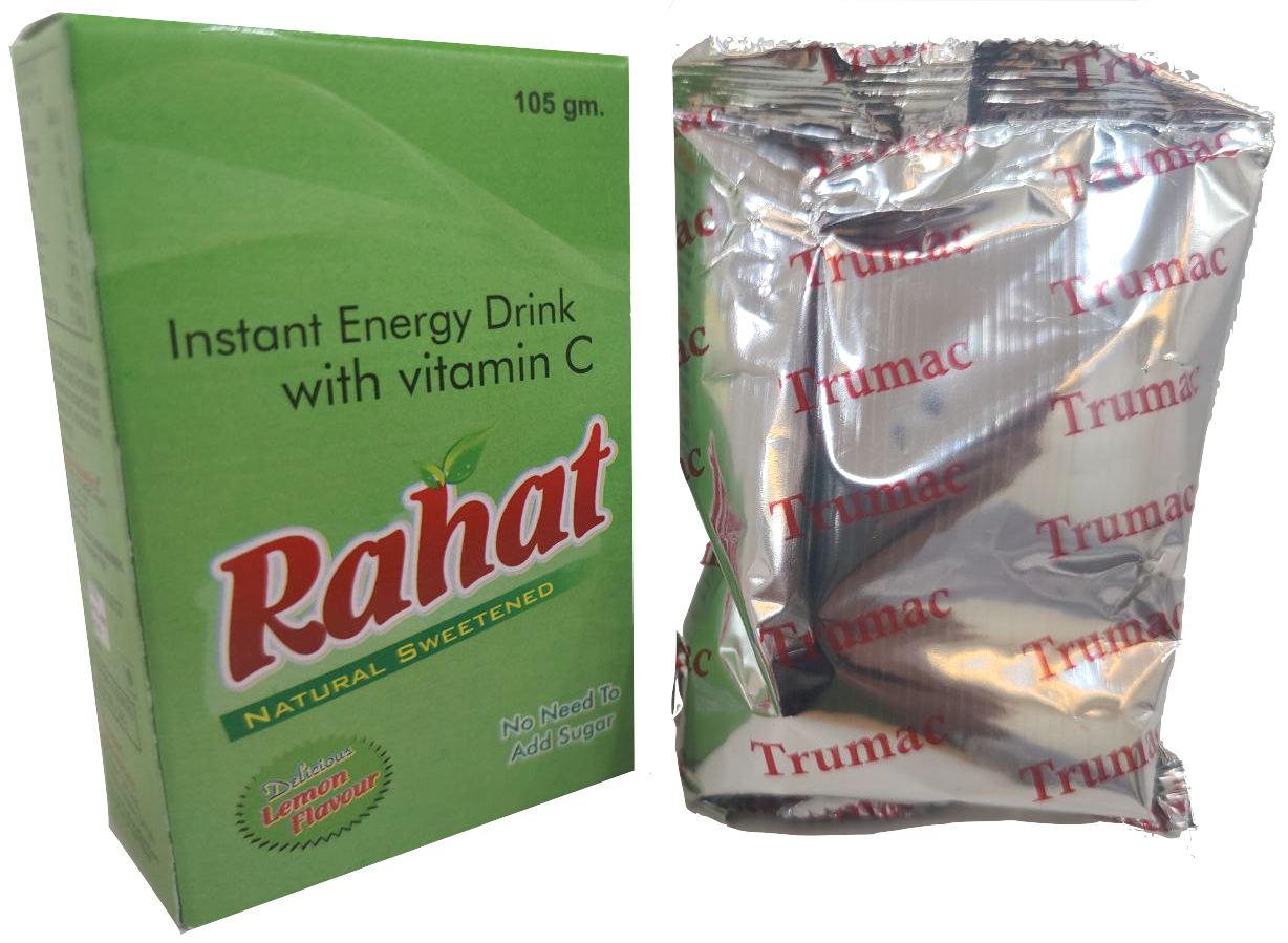 Rahat ORS Powder (Lemon) — Dextrose 17.5 g + Electrolytes per 35 g sachet from Trumac Healthcare PCD Pharma Franchise India