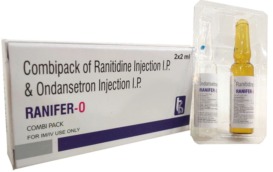 Ranifer-O Injection — Ondansetron 2 mg + Ranitidine 25 mg per ml from Trumac Healthcare PCD Pharma Franchise India