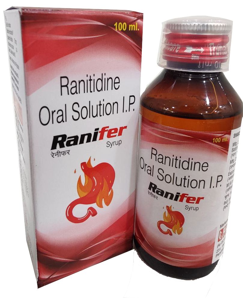 Ranifer Syrup — Ranitidine 75 mg per 5 ml from Trumac Healthcare PCD Pharma Franchise India