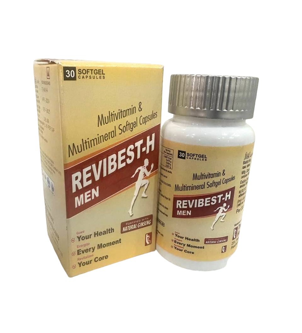 Revibest-H Men Capsule — Ashwagandha + Shilajit + Safed Musli + Multivitamins (Men's Formula) from Trumac Healthcare PCD Pharma Franchise India