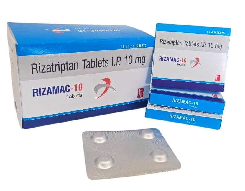 Rizatriptan 10 mg Tab Tablet — manufactured by Trumac Healthcare