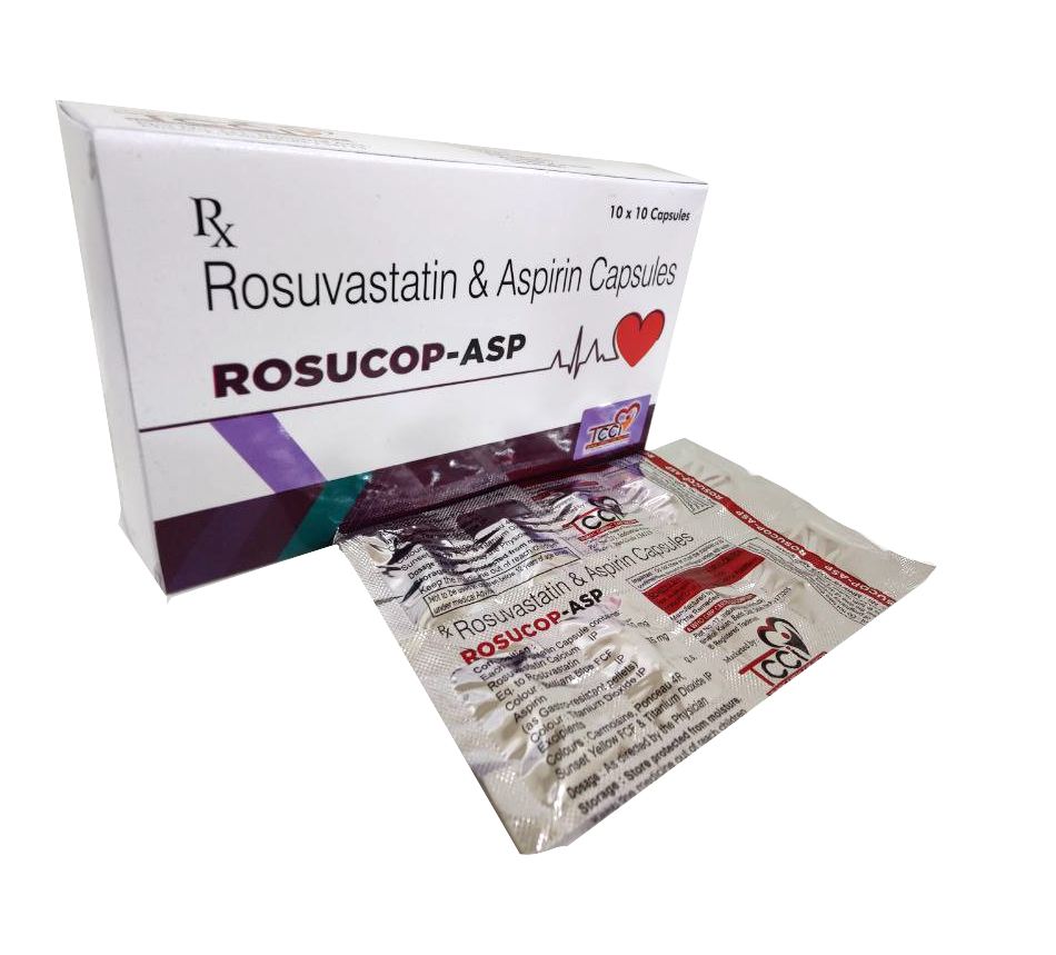 Rosuvastatin 10 mg + Aspirin 75 mg (Pellets Form) Capsule — manufactured by Trumac Healthcare