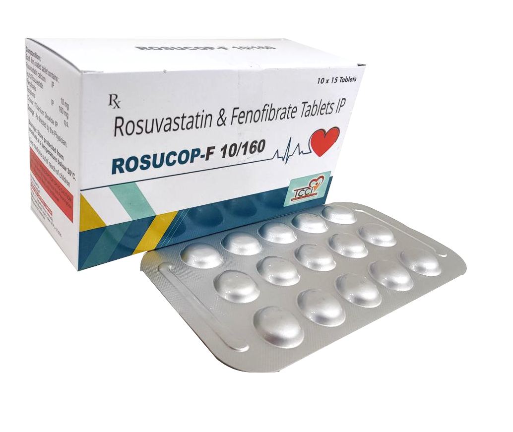 Rosuvastatin 10 mg + Fenofibrate 160 mg Tablet — manufactured by Trumac Healthcare