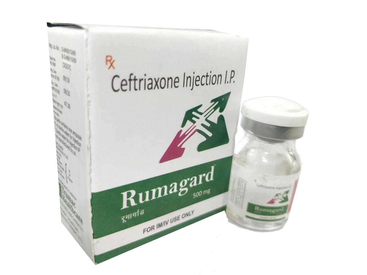 Ceftriaxone-500 mg Injection — manufactured by Trumac Healthcare