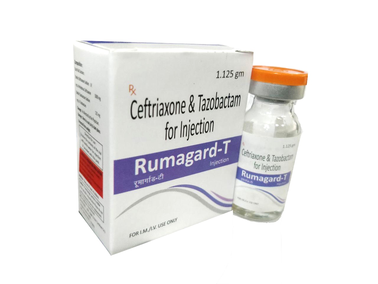 Ceftriaxone-1000 mg + Tazobactam-125 mg Injection — manufactured by Trumac Healthcare