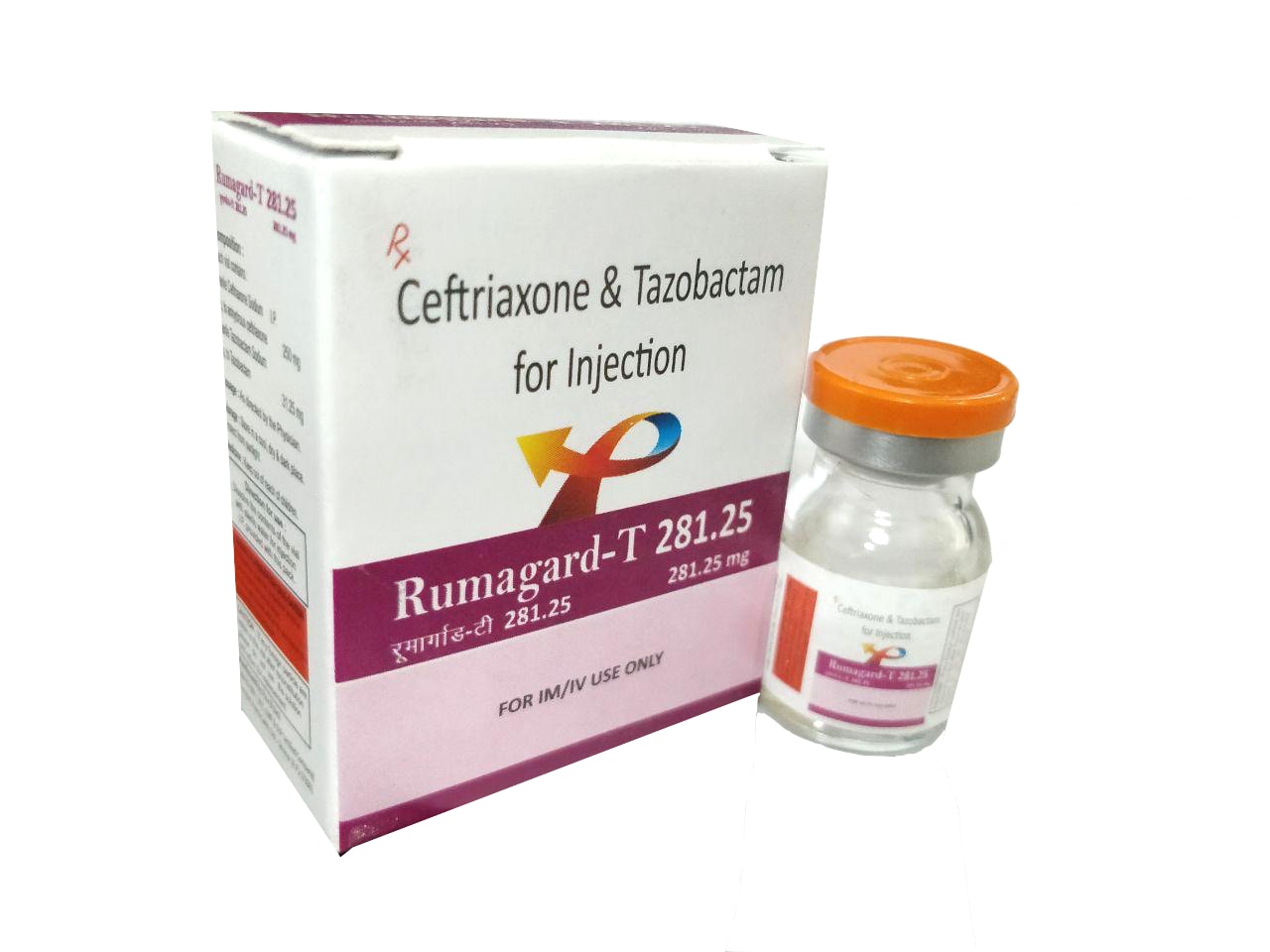 Rumagard-T 281.25 mg Injection — Ceftriaxone 250 mg + Tazobactam 31.25 mg from Trumac Healthcare PCD Pharma Franchise India