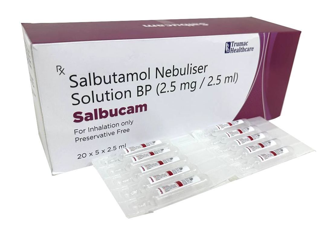 Each 2.5 ml Respule : Salbutamol 2.5 mg Solution Respules — manufactured by Trumac Healthcare