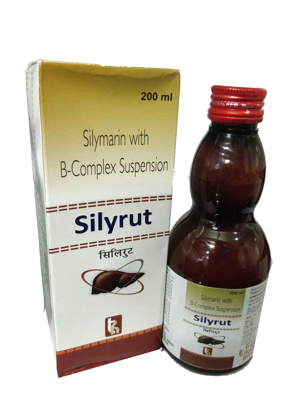 Silyrut Syrup 200 ml — Silymarin 35 mg + Thiamine 1.5 mg + Riboflavin per 5 ml from Trumac Healthcare PCD Pharma Franchise India