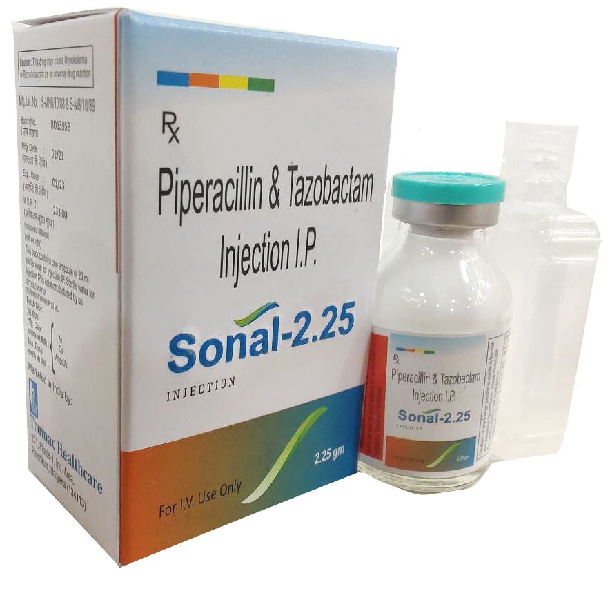Piperacillin-2gm + Tazobactum-0.25gm Injection — manufactured by Trumac Healthcare
