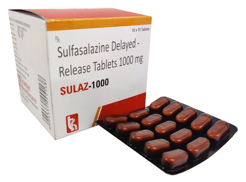 Sulaz-1000 Tablet — Sulfasalazine 1000 mg (Delayed Release) from Trumac Healthcare PCD Pharma Franchise India