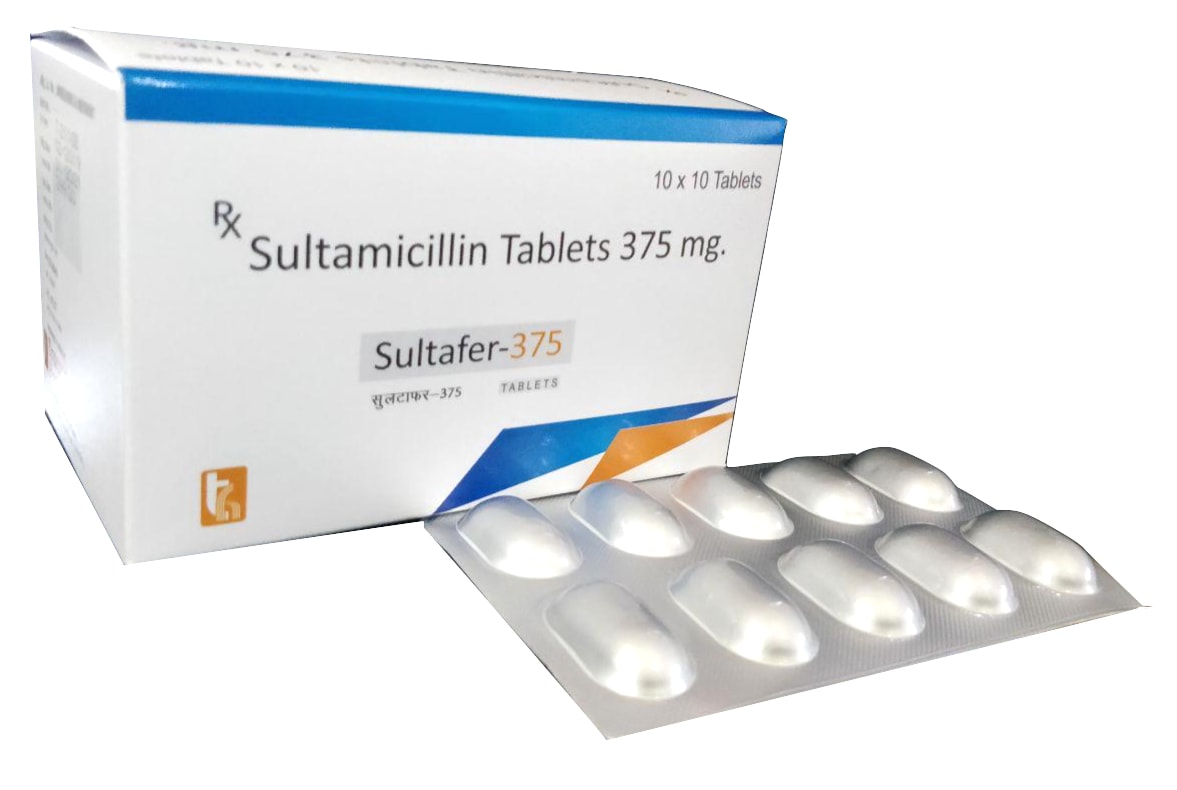 Sultamicillin B.P 375 mg (Eq. to Sulbactum 147 mg & Ampicillin 220 mg) Tablet — manufactured by Trumac Healthcare