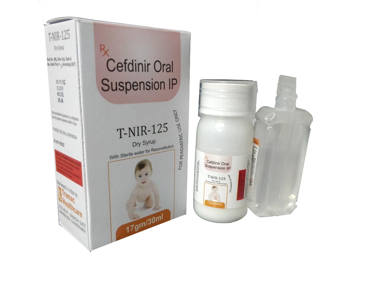 T-Nir 125 Dry Syrup — Cefdinir 125 mg per 5 ml from Trumac Healthcare PCD Pharma Franchise India