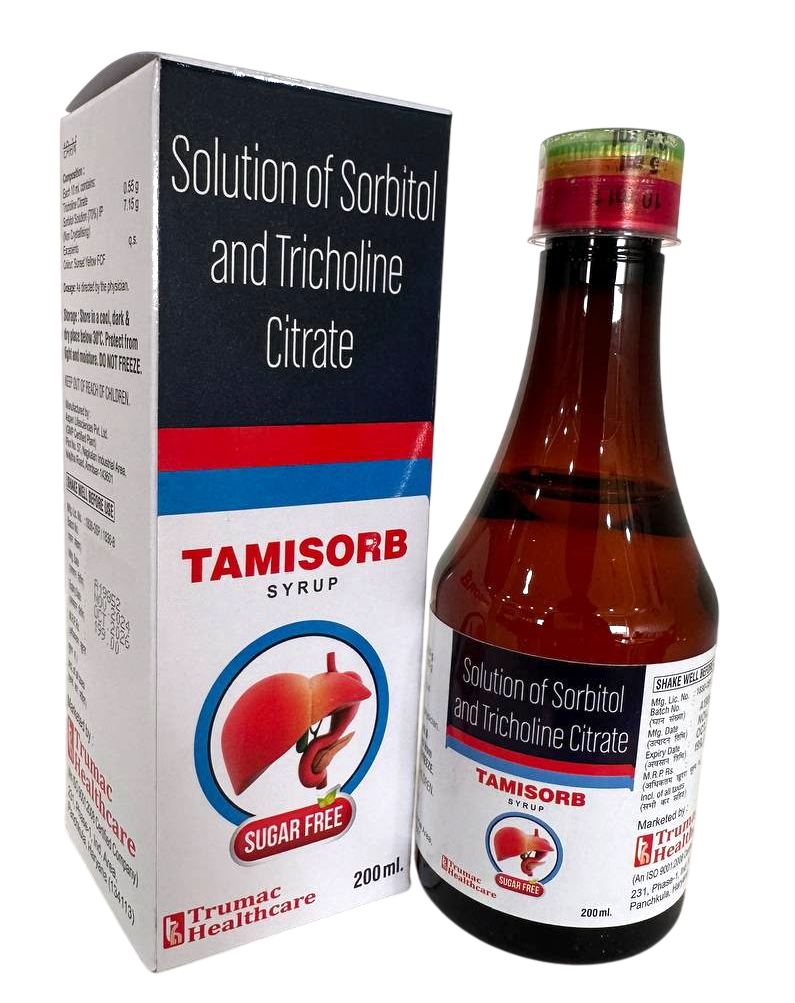 Tricholine Citrate (0.55gm) + Sorbitol (7.15gm) Tablet — manufactured by Trumac Healthcare