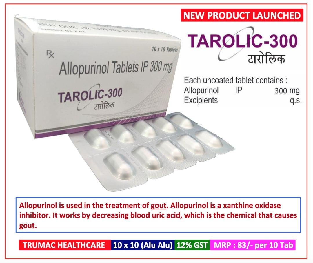Allopurinol 300 mg Tablet — manufactured by Trumac Healthcare