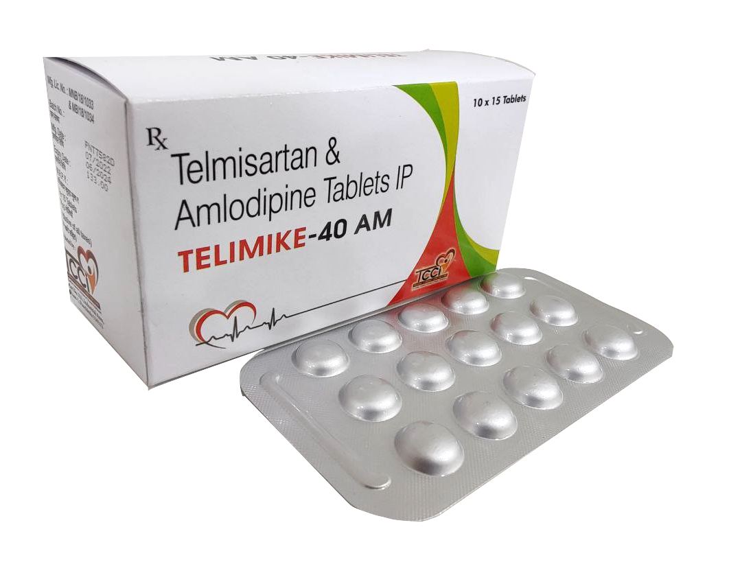 Telimike-40 AM Tablet — Telmisartan 40 mg + Amlodipine 5 mg from Trumac Healthcare PCD Pharma Franchise India
