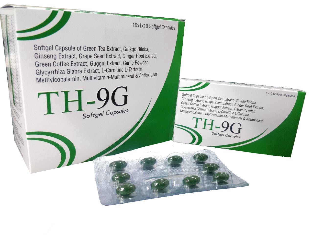 Green Tea Extract, Ginkgo Biloba, Ginseng Extract, Grape Seed Extract, Ginger Root Extract, Green Coffee Extract, Guggul Extract, Garlic Powder, Glycyrrhiza Glabra Extract & other multivitamins Softgel — manufactured by Trumac Healthcare