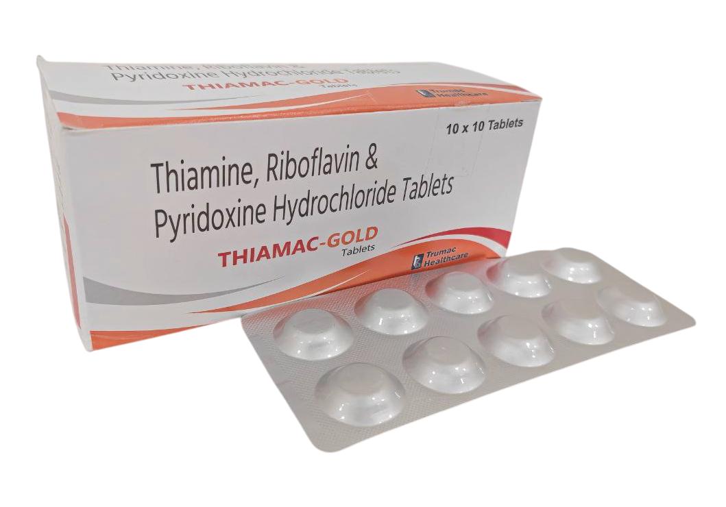 Thiamac-Gold Injection (Combi Pack) — Part A: Thiamine 250 mg + Part B: Additional Vitamins/Diluent from Trumac Healthcare PCD Pharma Franchise India