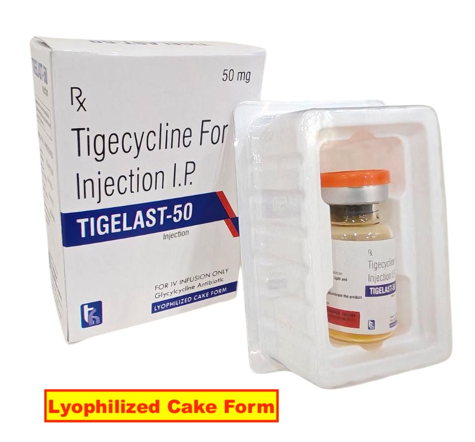 Tigecycline 50 mg (Lyophilized Cake Form) Injection — manufactured by Trumac Healthcare