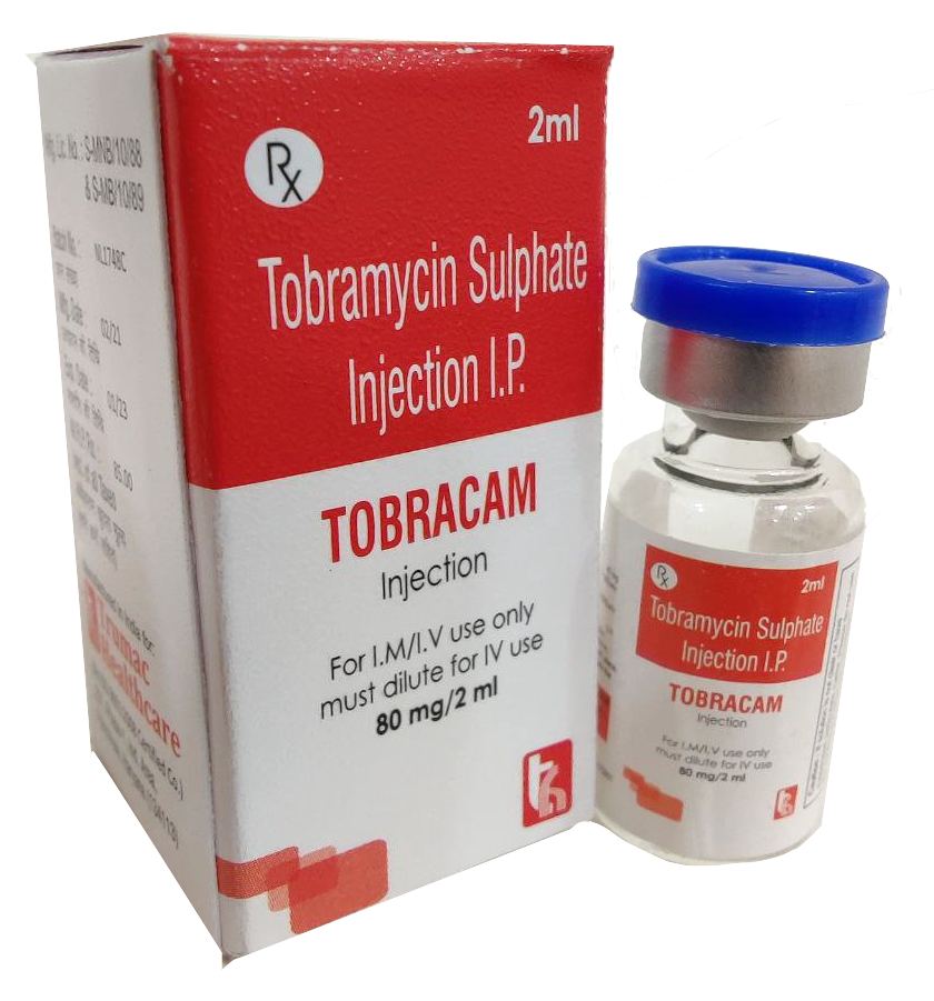 Tobramycin 80 mg Inj Injection — manufactured by Trumac Healthcare