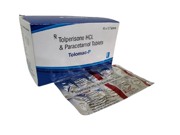 Tolomac-P Tablet — Tolperisone 150 mg + Paracetamol from Trumac Healthcare PCD Pharma Franchise India