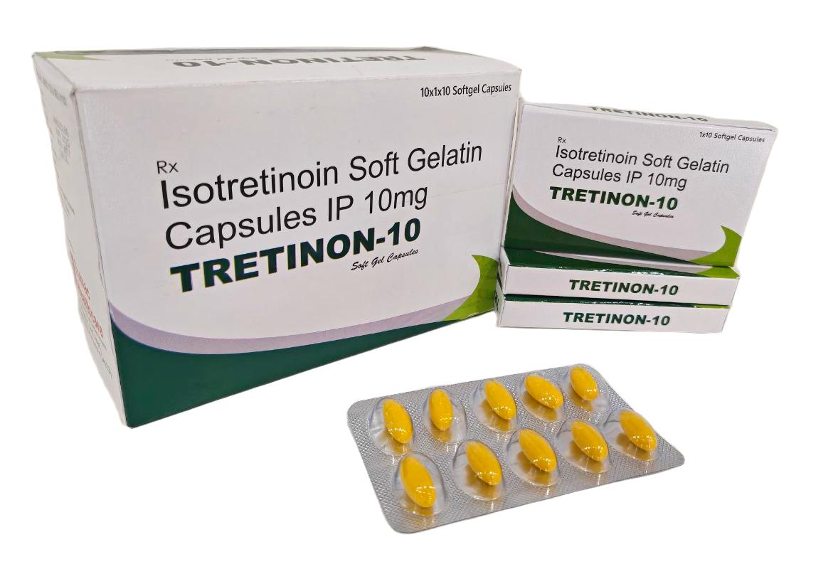 Tretinon-10 Softgel — Isotretinoin 10 mg from Trumac Healthcare PCD Pharma Franchise India