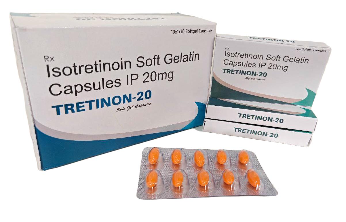 Tretinon-20 Softgel — Isotretinoin 20 mg from Trumac Healthcare PCD Pharma Franchise India