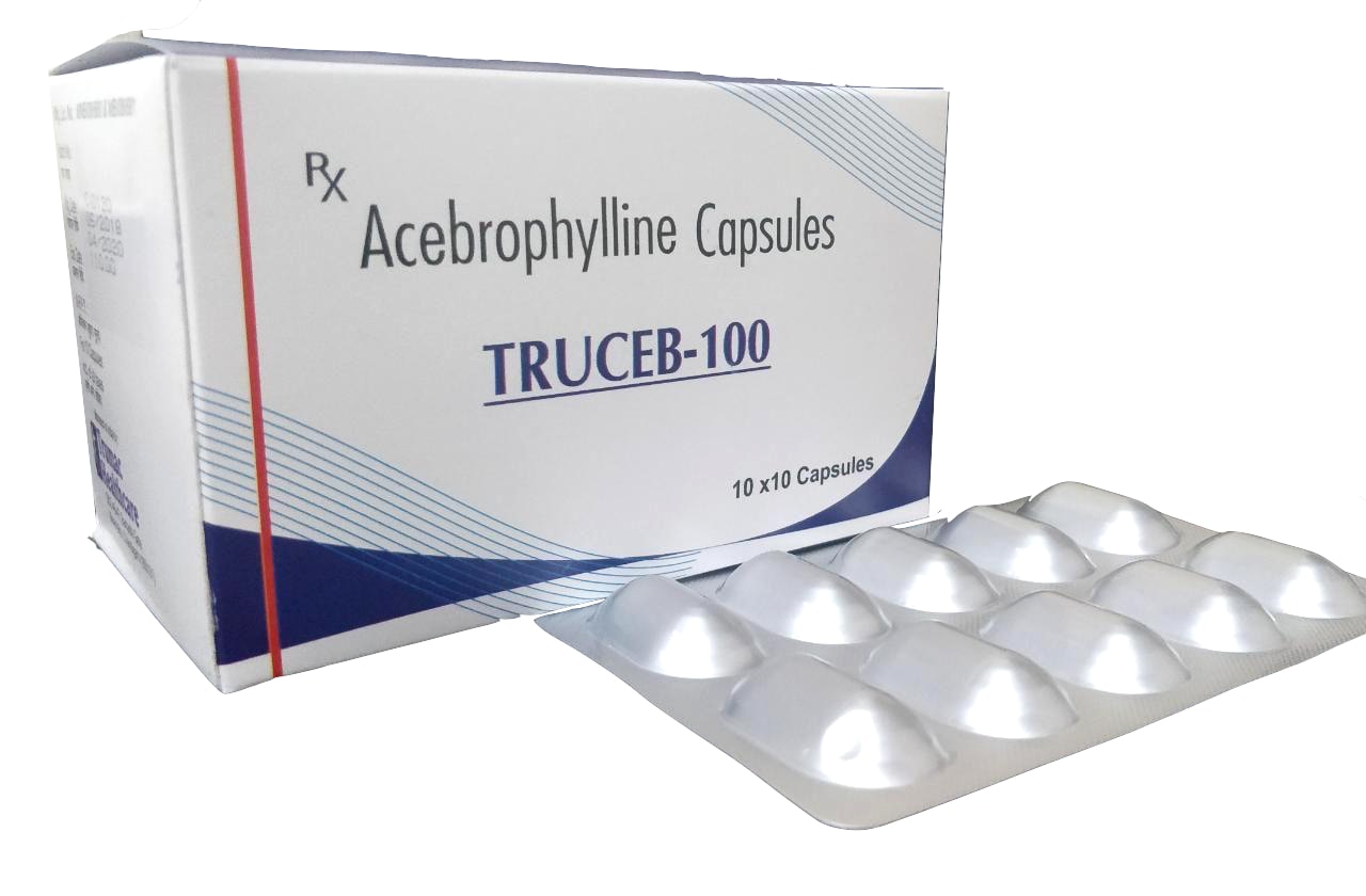 Acebrophylline 100 mg Capsule — manufactured by Trumac Healthcare