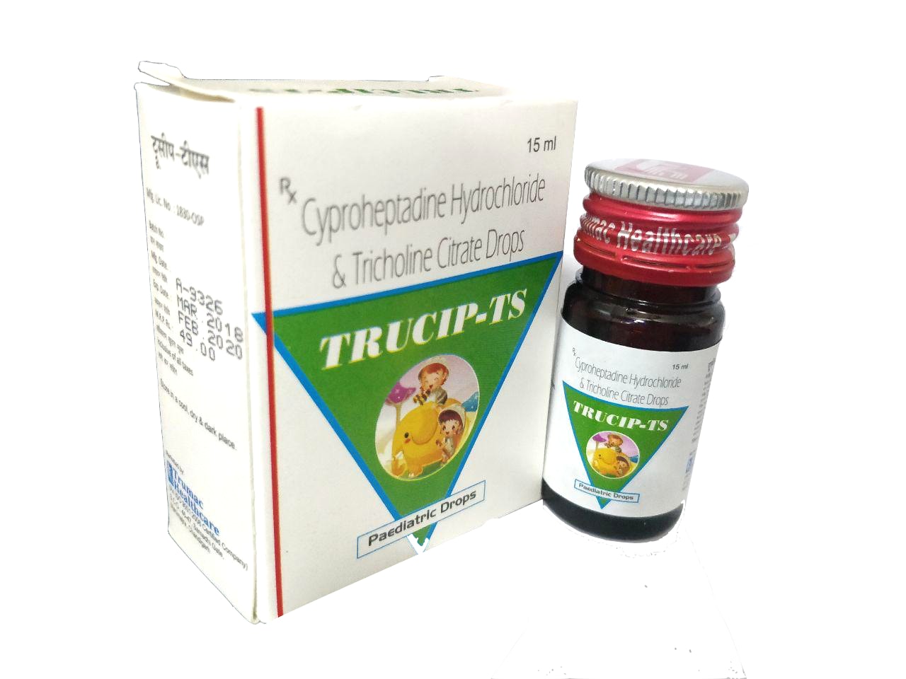 Cyproheptadine 1.5 mg + Tricholine Citrate 55 mg Drops — manufactured by Trumac Healthcare