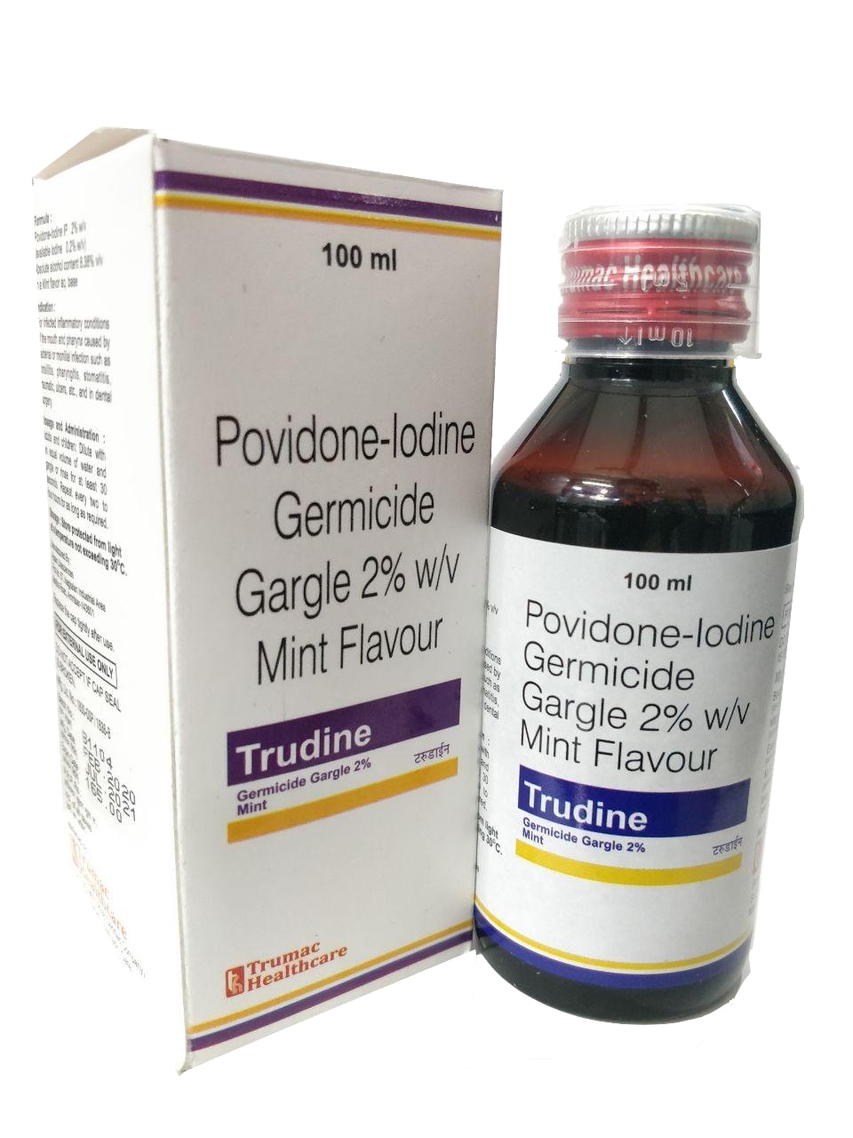 Povidone Iodine 2% Germicide Mouth Gargle Mouth Wash — manufactured by Trumac Healthcare