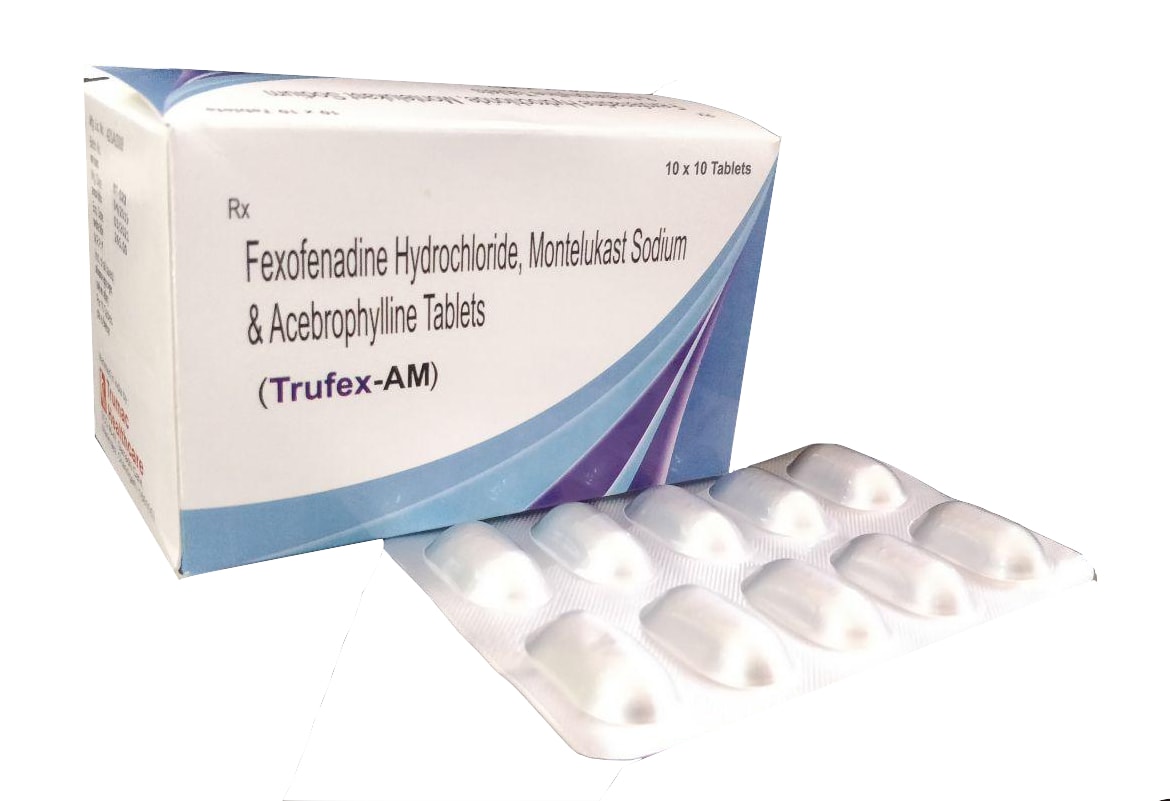 Montelukast (10 mg) + Fexofenadine (120 mg) + Acebrophylline (200 mg) (As Sustained Release) Tablet — manufactured by Trumac Healthcare