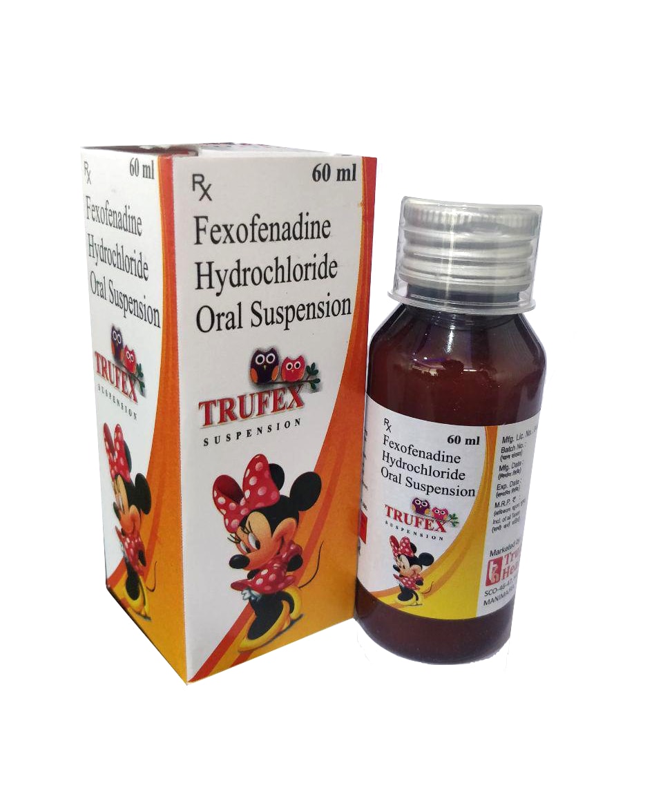 Trufex Suspension — Fexofenadine 30 mg per 5 ml from Trumac Healthcare PCD Pharma Franchise India