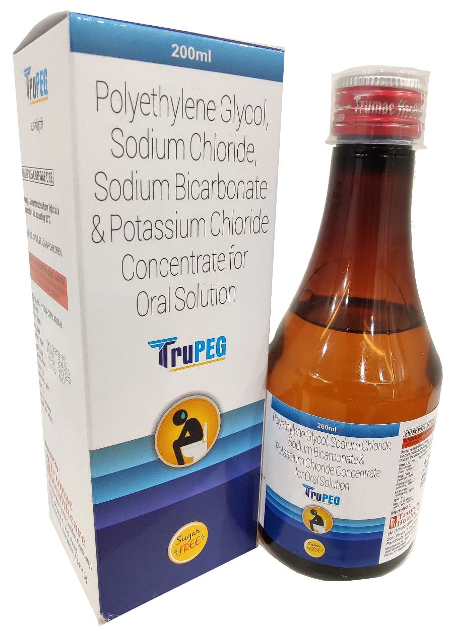 Trupeg 200 ml — Polyethylene Glycol 3350 from Trumac Healthcare PCD Pharma Franchise India