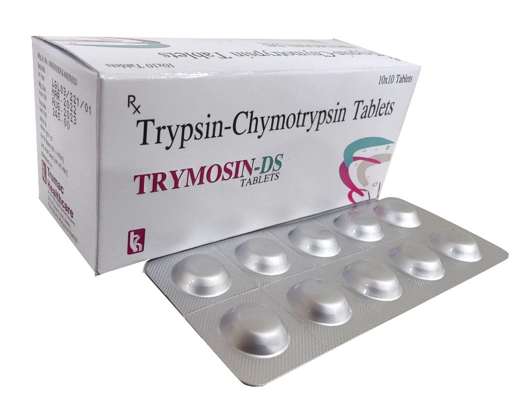 Trypsin + Chymotrypsin 2 Lac I.U Tablet — manufactured by Trumac Healthcare