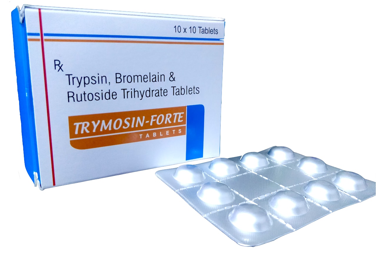 Trypsin 48 mg + Bromelain 90 mg + Rutoside Trihydrate 100 mg Tablet — manufactured by Trumac Healthcare