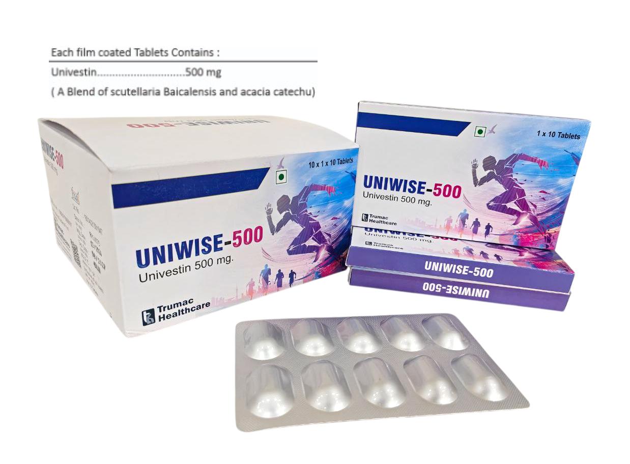 Univestin 500 mg Tablet — manufactured by Trumac Healthcare